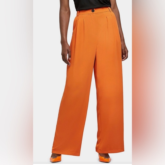 River Island Elasticated Flared Smart Trousers. 40 EU. New - Picture 1 of 7